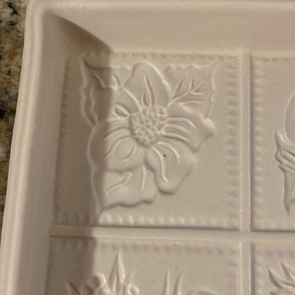 Cookie Mold Workshops OF Gerald E. Henn Fruit And Floral 9 Square Stoneware - Picture 8 of 14